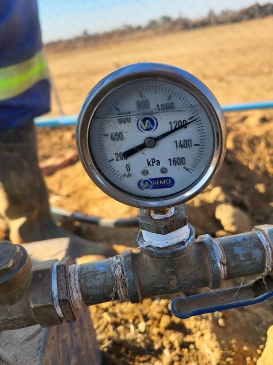 Pressure testing the water main