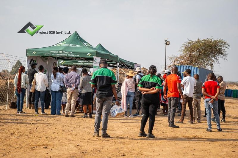 Buyers gathered at the Project 529 tents