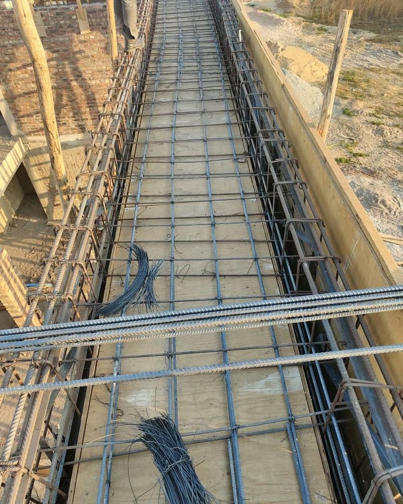 Reinforcing steel for a ground beam