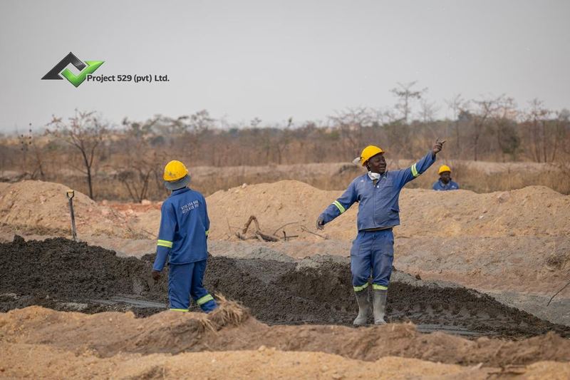 Site crew on the earthworks