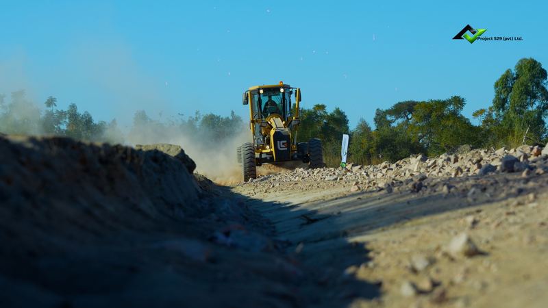 Roadworks at Summer Greens