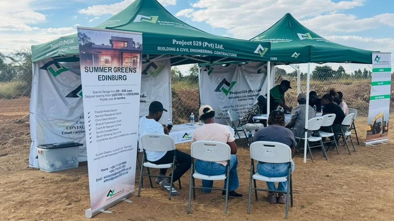 The Summer Greens tent on show day